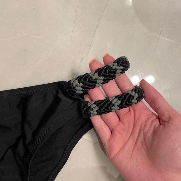 Rip Curl Black Knit Bikini Bottom - Picture 2 of 4